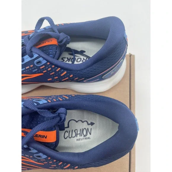 Tried On Brooks Glycerin 20 Men's Blue Orange Running Shoes Size 9.5 D - Picture 12 of 13